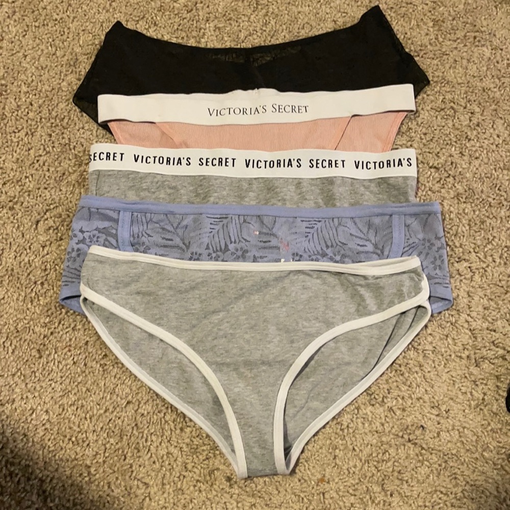 Size L Victoria’s Secret/Pink panty set of 5